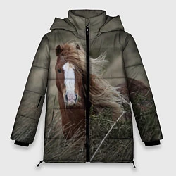 Куртка зимняя женская Конь, цвет: 3D-светло-серый