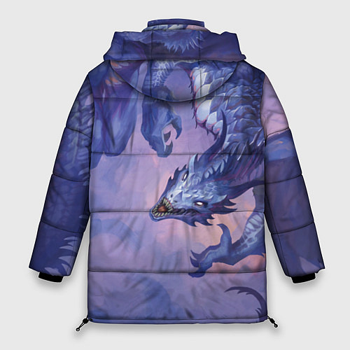 Женская зимняя куртка Дракон воды / 3D-Черный – фото 2