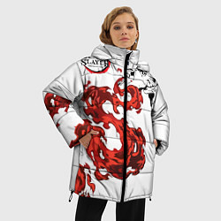 Куртка зимняя женская Клинок, рассекающий демонов, цвет: 3D-черный — фото 2