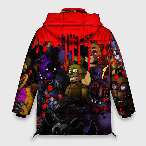 Женская зимняя куртка Five Nights At Freddys / 3D-Черный – фото 2