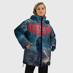 Куртка зимняя женская Stranger Things, цвет: 3D-черный — фото 2