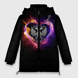 Куртка зимняя женская Герб, цвет: 3D-черный