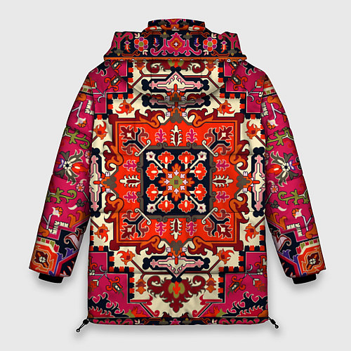 Женская зимняя куртка Бордовый ковер / 3D-Черный – фото 2