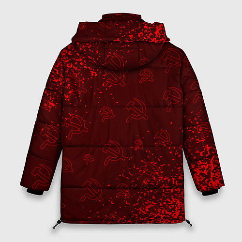 Женская зимняя куртка USSR СССР / 3D-Черный – фото 2