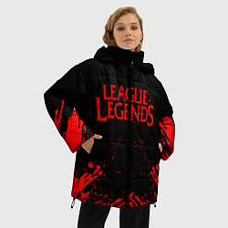 Куртка зимняя женская League of legends, цвет: 3D-красный — фото 2