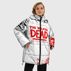 Куртка зимняя женская Ходячие мертвецы, цвет: 3D-светло-серый — фото 2