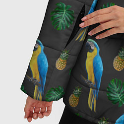 Куртка зимняя женская Попугай Ара, цвет: 3D-черный — фото 2