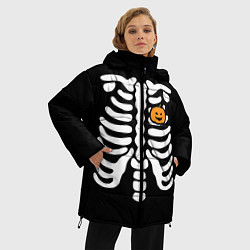 Куртка зимняя женская Halloween, цвет: 3D-светло-серый — фото 2