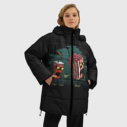 Куртка зимняя женская Zombie, цвет: 3D-черный — фото 2