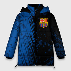 Куртка зимняя женская FC Barcelona ФК Барселона, цвет: 3D-красный