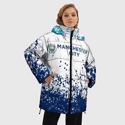 Куртка зимняя женская Manchester City, цвет: 3D-черный — фото 2
