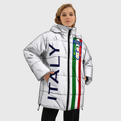 Куртка зимняя женская СБОРНАЯ ИТАЛИИ, цвет: 3D-светло-серый — фото 2