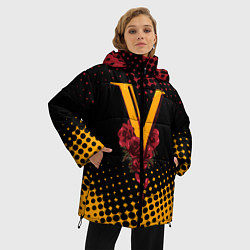 Куртка зимняя женская CYBERPUNK 2077 VALENTINO, цвет: 3D-черный — фото 2
