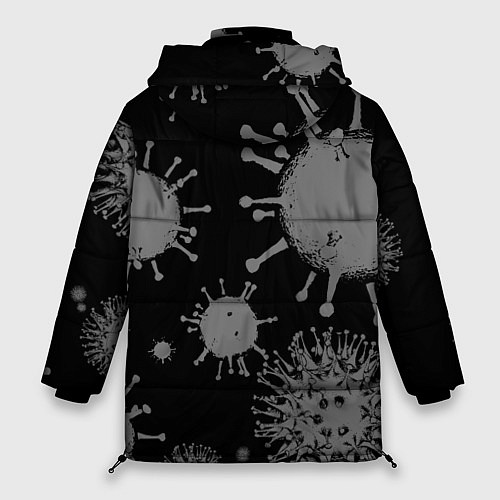 Женская зимняя куртка Узбагойся / 3D-Черный – фото 2