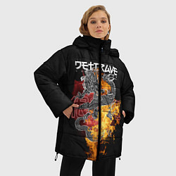 Куртка зимняя женская Дети Rave China Town, цвет: 3D-черный — фото 2
