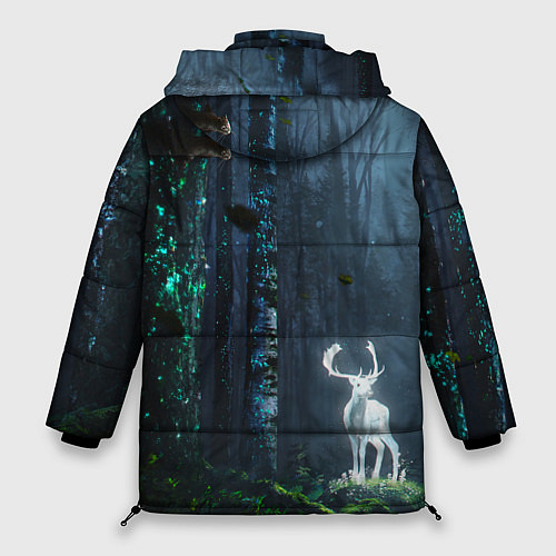 Женская зимняя куртка Олень / 3D-Черный – фото 2