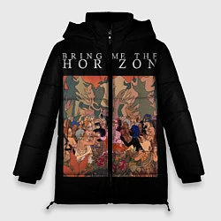 Куртка зимняя женская BRING ME THE HORIZON, цвет: 3D-светло-серый