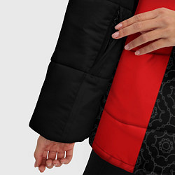 Куртка зимняя женская AC MILAN 2021 - ДОМАШНЯЯ, цвет: 3D-светло-серый — фото 2