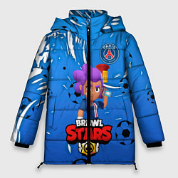 Куртка зимняя женская BRAWL STARS SHELLY PSG, цвет: 3D-черный