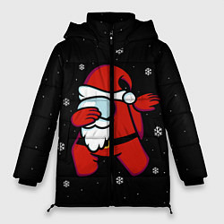 Куртка зимняя женская Santa Claus Among Us, цвет: 3D-черный