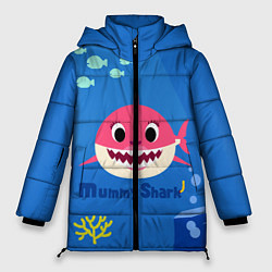 Куртка зимняя женская Mummy shark, цвет: 3D-черный