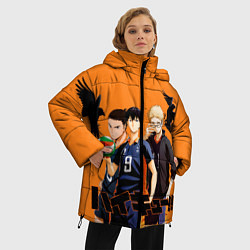 Куртка зимняя женская Haikyu Team, цвет: 3D-светло-серый — фото 2