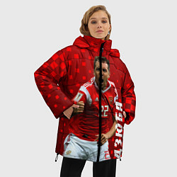 Куртка зимняя женская Дзюба, цвет: 3D-красный — фото 2