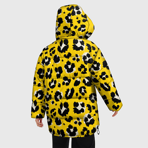 Женская зимняя куртка Леопард / 3D-Светло-серый – фото 4