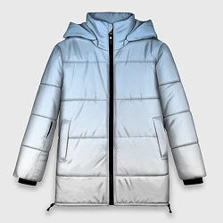 Куртка зимняя женская Небесно-голубой градиент, цвет: 3D-светло-серый
