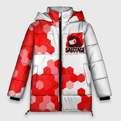 Куртка зимняя женская AMONG US - IMPOSTOR, цвет: 3D-красный