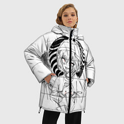 Куртка зимняя женская Ahegao, цвет: 3D-черный — фото 2