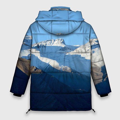Женская зимняя куртка Снежные горы / 3D-Черный – фото 2