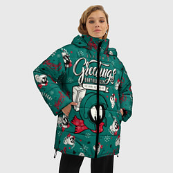 Куртка зимняя женская Марсианин Марвин, цвет: 3D-черный — фото 2