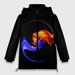 Куртка зимняя женская Две стихии, цвет: 3D-черный
