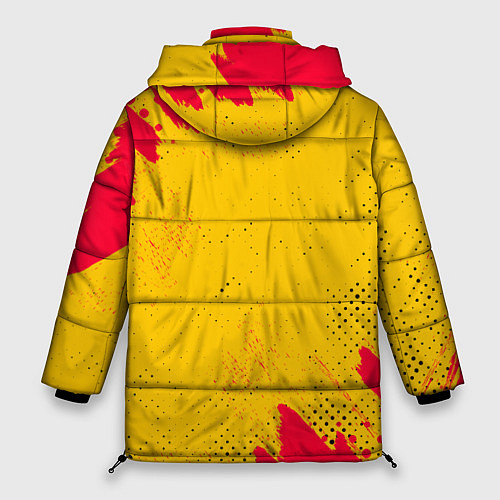 Женская зимняя куртка AMONG US - КРАСНЫЙ / 3D-Черный – фото 2