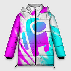 Куртка зимняя женская AMONG US - NEON, цвет: 3D-светло-серый