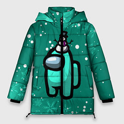 Куртка зимняя женская AMONG US - СНЕЖНЫЙ, цвет: 3D-черный