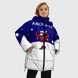 Куртка зимняя женская Спортивный AMONG US, цвет: 3D-черный — фото 2
