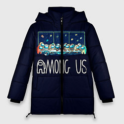 Куртка зимняя женская Among Us Обсуждение, цвет: 3D-черный