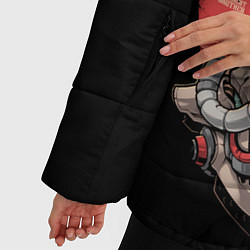 Куртка зимняя женская Cyber Oni Samurai, цвет: 3D-красный — фото 2