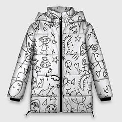 Куртка зимняя женская DIE ANTWOORD, цвет: 3D-черный