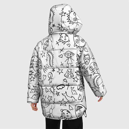 Женская зимняя куртка DIE ANTWOORD / 3D-Светло-серый – фото 4