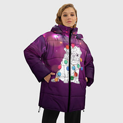 Куртка зимняя женская Мопс, цвет: 3D-черный — фото 2