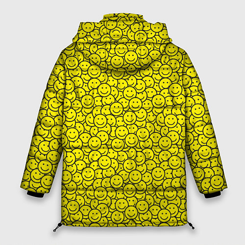 Женская зимняя куртка Смайлики / 3D-Черный – фото 2