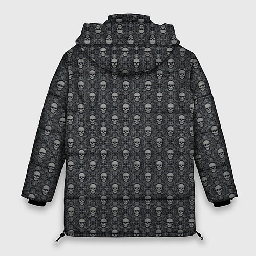 Женская зимняя куртка Готический рисунок / 3D-Черный – фото 2