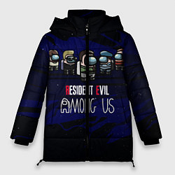 Куртка зимняя женская Among Us x Resident Evil, цвет: 3D-черный