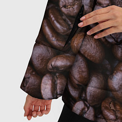 Куртка зимняя женская Кофейные зёрна, цвет: 3D-черный — фото 2