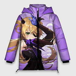 Куртка зимняя женская GENSHIN IMPACT, ФИШЛЬ, цвет: 3D-светло-серый