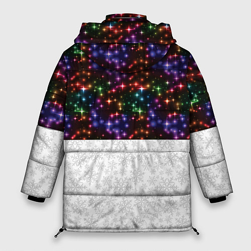 Женская зимняя куртка Новый Год / 3D-Черный – фото 2
