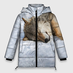 Куртка зимняя женская Спящий Волк, цвет: 3D-красный